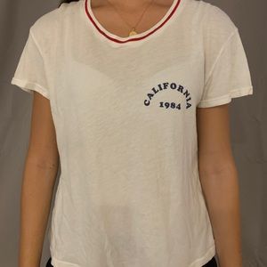 White brandy melville “California” tee